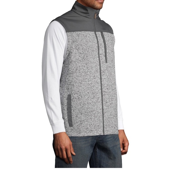 George Mens Sweater Fleece Vest Size 